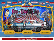 Tablet Screenshot of circusworldbaraboo.org